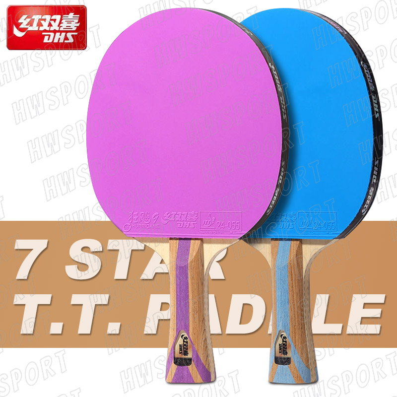 Table Tennis Paddle - DHS 6 Star Color Table Tennis