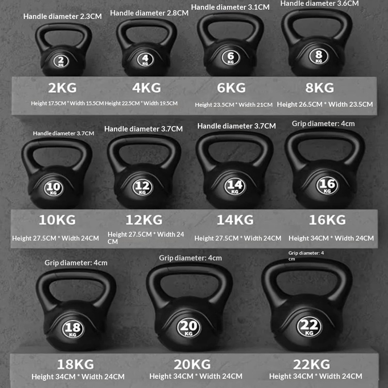 Sports Equipment Nearby - 2026 Fitness Adjustable 8kg Kettlebell Ergonomic