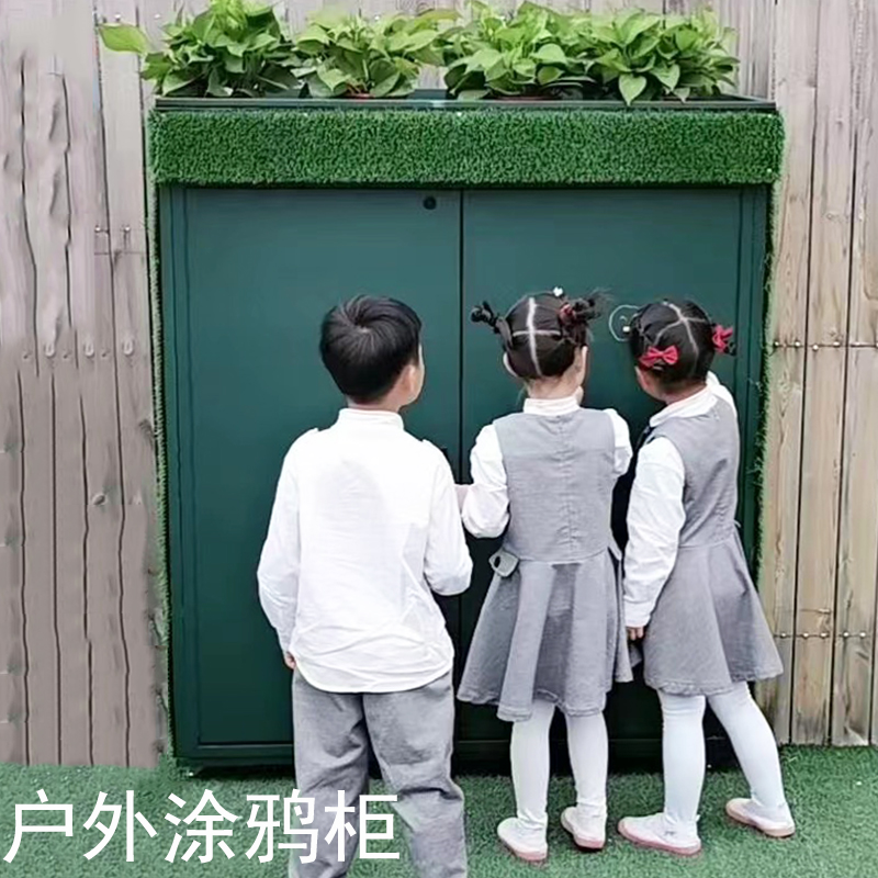 Kindergarten outdoor graffiti  - Sports Equipment Locker review and price