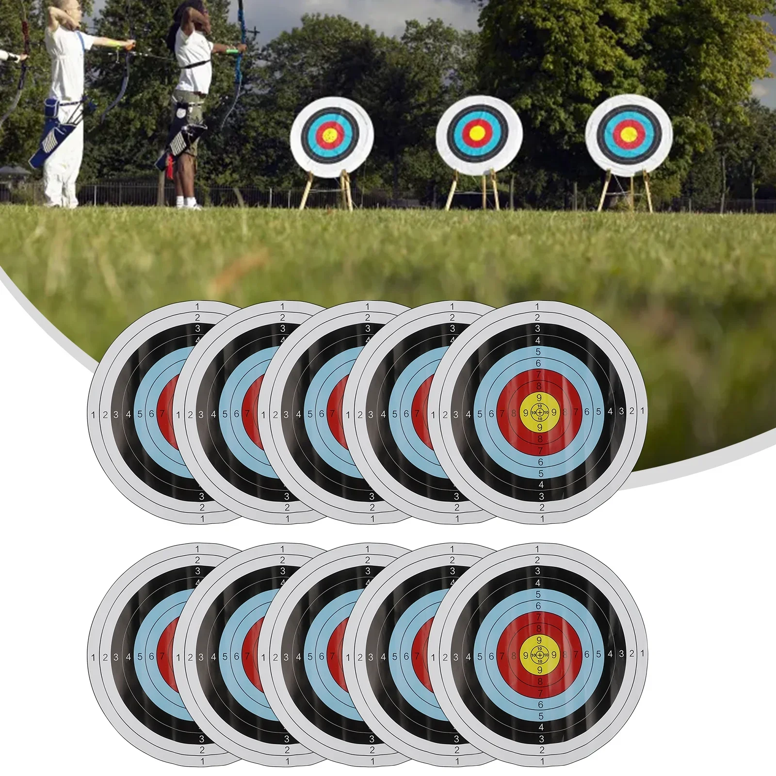 10pc 40x40cm Archery Targets P - Archery Target Face review and price