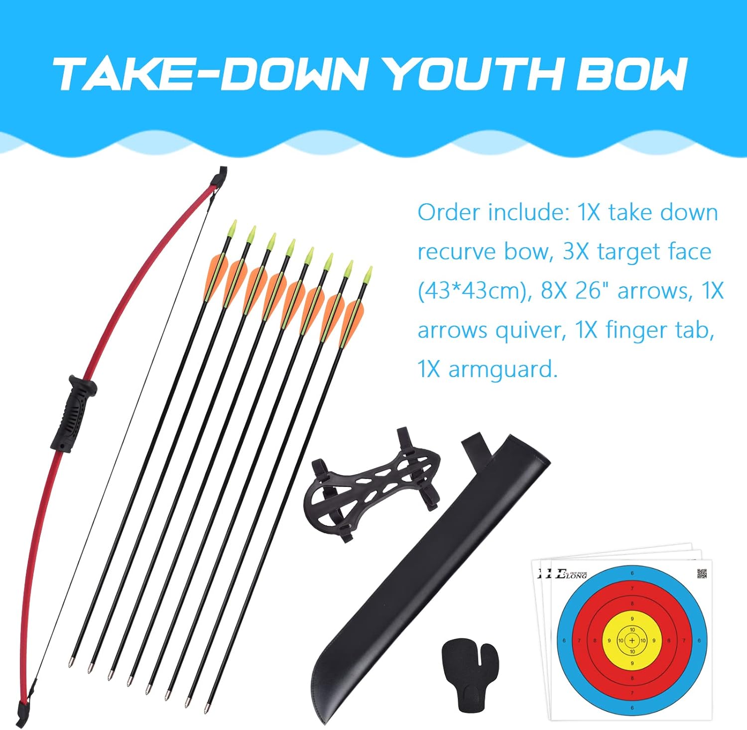 Recurve Bow and Arrow Set Outd - Archery Target Face review and price