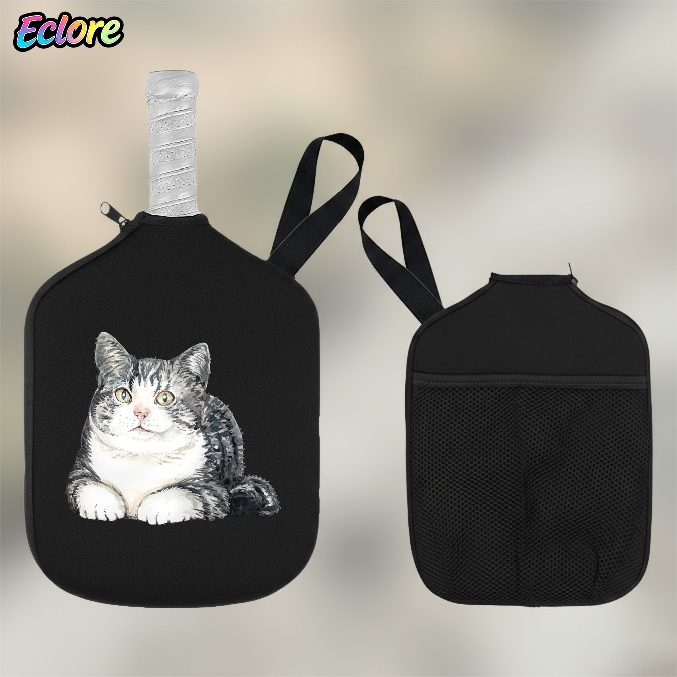 Cute Watercolor Cat Pickleball - Pickleball Paddle review and price