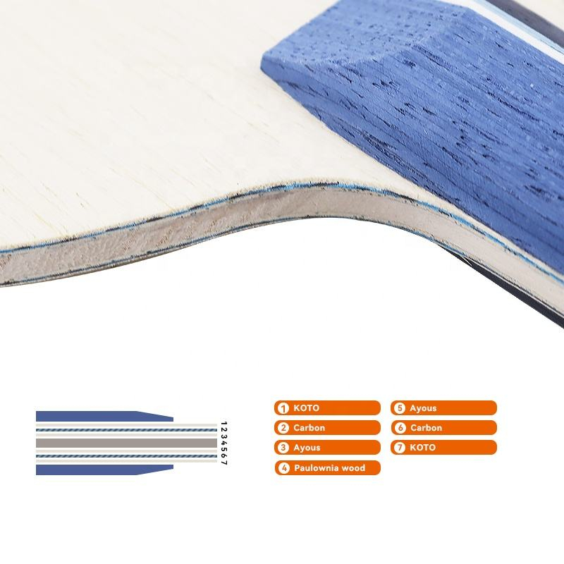 1PCS Blue Carbon Fiber Table T - Table Tennis Paddle review and price