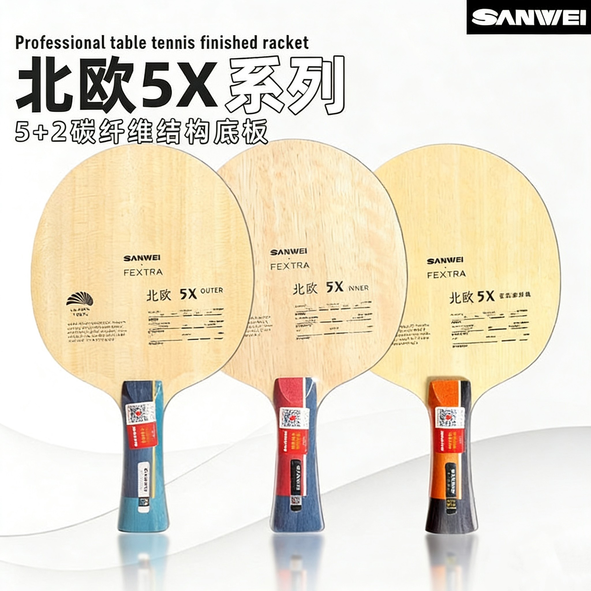 SANWEI FEXTRA 5X Blue/Yellow A - Table Tennis Paddle review and price